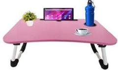 Hiaam pink Multi purpose laptop table/ study table Solid Wood Study Table