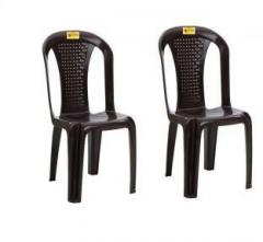 Highway Moulded Durable Chair Pack of 2, Plastic Outdoor Chair