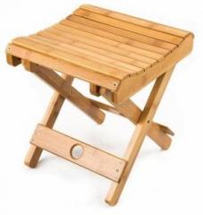 Hokipo Multifunctional Foldable Bamboo Shower Stool Seat for Kids Bamboo Stool