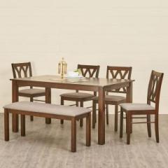 Home Centre Quadro Engineered Wood 6 Seater Dining Table
