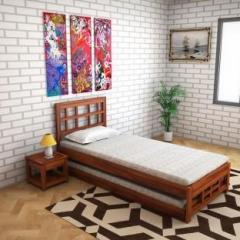 Home Edge Vienna Trundle Sheesham Solid Wood Single Bed