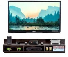 Home Wood Latest Wooden wall setup box stand, Brown Engineered Wood TV Entertainment Unit