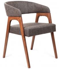 HomeTown Adora Fabric Chair in Dark Walnut Colour
