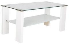 HomeTown Alice High Gloss Centre Table in White Colour