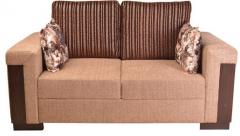 HomeTown Amazon Fab Two Seater Sofa in Brown Colour