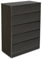 HomeTown Basic Chest Of Five Drawers in Wenge Colour