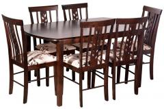 HomeTown Crystal 6 Seater Dining Set