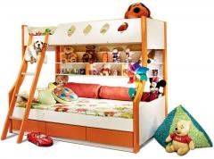 HomeTown Deccan Bunk Bed in Orange Colour