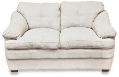 HomeTown Fluffy Two Seater Sofa in Beige Finish