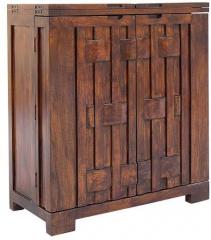 HomeTown Henry Bar Cabinet in Brown Colour