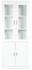 HomeTown Legacy Two Door Bookcase in White Colour