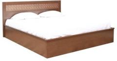 HomeTown Nebula New King Bed With Full Hydraulic Storage in Coffee Brown Colour