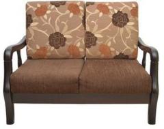 HomeTown Phoenix Solidwood Two Seater Sofa in Brown Colour