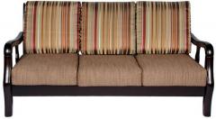 HomeTown Phoneix Three Seater Sofa in Brown Colour