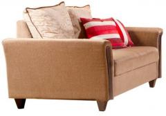 HomeTown Savanna Two Seater Sofa in Beige Colour