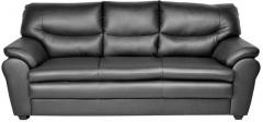 HomeTown Tagus Three Seater Sofa in Black Colour