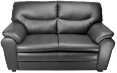 HomeTown Tagus Two Seater Sofa in Black Colour