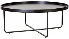HomeTown Tracy Round Coffee Table in Black