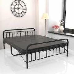 Honeytouch Folding Bed with Mattress Metal Double Bed