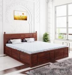House Of Kuber Solid Wood Queen Box Bed