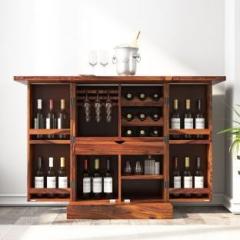 House Of Pataudi Solid Wood Bar Cabinet