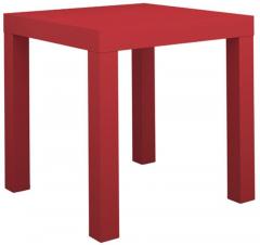 Housefull Zink Corner Table in Red Colour