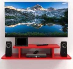Icrush Wooden wall mounted set top box stand/remote stand Engineered Wood TV Entertainment Unit