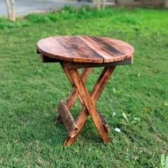 Iq Handicrafts Solid Wood Bedside Table