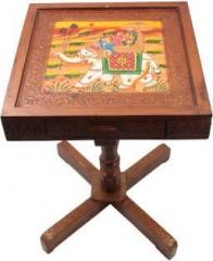 Jaipurcrafts Royal Rajasthan Rectangle With Storage Outdoor & Cafeteria Stool