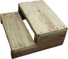 Jct strong 2 step heavy wooden stool with hard wood legs Stool