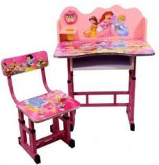 Kajal Toys series ; 5 Kids Table Chair With Learning laptop Engineered Wood Desk Chair