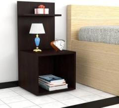 Kawachi 2 Storage Shelf Side Table with Open Cabin Bedside Table Nightstand, End Table Engineered Wood Bedside Table