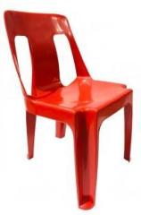 Kithania Moulded Without arm/armless WOA Plastic Chair, Strong and Heavy Design Chair Plastic Outdoor Chair