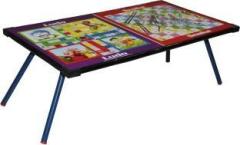 Kriesh Ludo Table Multipurpose foldable Table, with Ludo and Snake & ladder game For Kids & Adult. Solid Wood Study Table