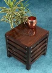 Krishna Art Sheesham Wood Beautiful Handmade Stool |Table for Office, Home| Outdoor | Solid Wood Dressing Table