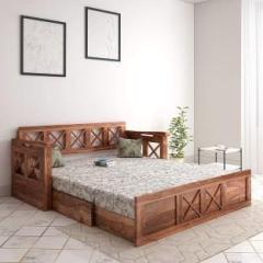 Ladrecha Furniture Wooden 3 Seater Sofa Cum Bed for Home Furniture/Living Room With Mattress Double Solid Wood Sofa Bed