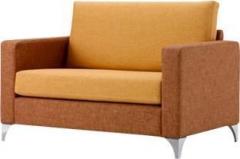Lakdi Multicolor Fully Cushioned Two Seater Sofa With Stainless Steel Legs, Ideal For Home & Office. Fabric 1 Seater Sofa