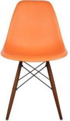 Lakdi Solid Wood Dining Chair Orange Solid Wood Dining Chair