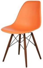 Lakdi The Furniture Co. Solid Wood Dining Chair Orange Solid Wood Dining Chair