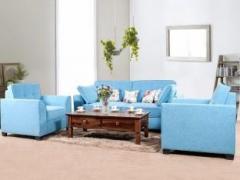 Lillyput Madelyn Fabric 3 + 1 + 1 Cyan Sofa Set