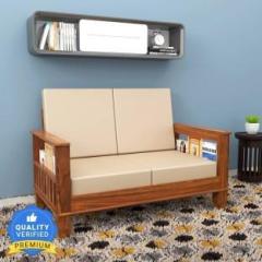 Lizzawood Premium Quality Furniture Sheesham Wood 2 Seater Sofa Set For Living Room Fabric 2 Seater Sofa