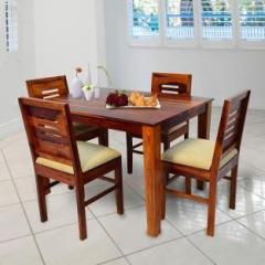 Lizzawood Premium Quality Wooden Furniture 4 Seater Dining Set For Living Room Furniture Solid Wood 4 Seater Dining Set