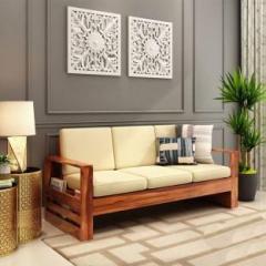 Lizzawood Premium Quality Wooden Furniture Sofa Fabric 3 Seater Sofa