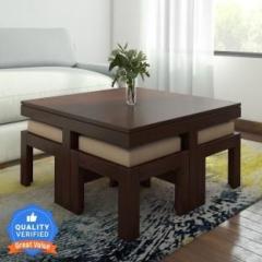 Loonart Solid Sheesham Wood Coffee Table For Living Room / Cafe / Hotel. Solid Wood Coffee Table