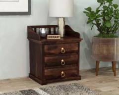 Loonart Solid Wood Bed Side Table For Bedroom & Living Room Solid Wood Side Table