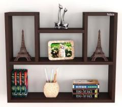 Madhuran Riya Enginereed Wood Books Cum Display Wall Mounted Shelf Rack Shelves Set of 1 Engineered Wood Open Book Shelf