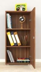 Mahaakaay Engineered Wood Wardrobe Books Wooden Almirah for Home Cupboard Organiser Walnut Engineered Wood Cupboard