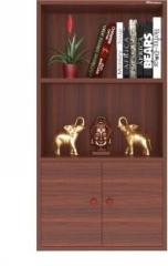 Mahaakaay Royal Engineered Wood Freestand Bookcase 3 Compartment with Door Almirah CW Engineered Wood Cupboard