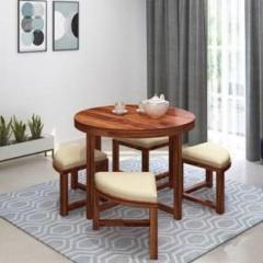 Mahimart And Handicrafts Premium Quality Sheesham Solid Wood Solid Wood 4 Seater Dining Set