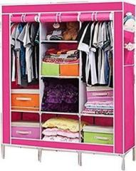 Maison & Cuisine 88130 Pink PP Collapsible Wardrobe